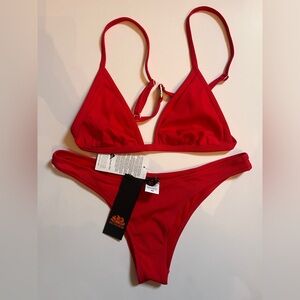 BNWT Sundek red bikini